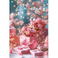 Открытка "От меня. Love"
