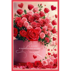 Открытка "Самой очаровательной. Будь счастлива"