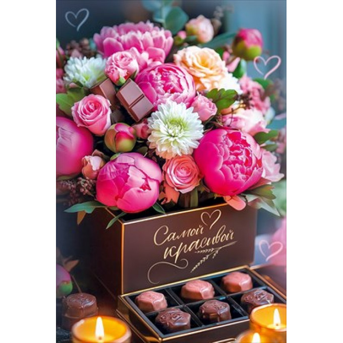 Открытка "Самой красивой"