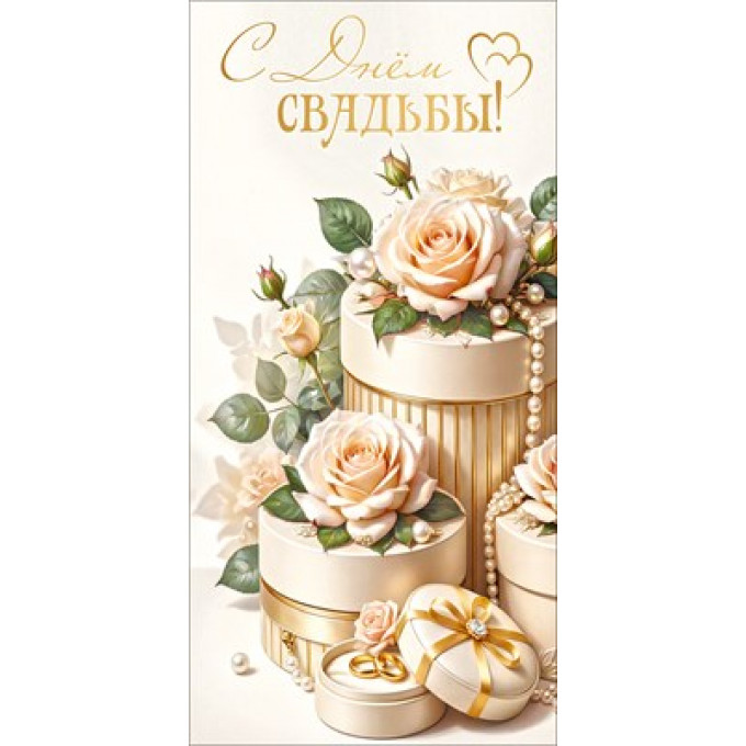 Конверт для денег "С Днём Свадьбы!"