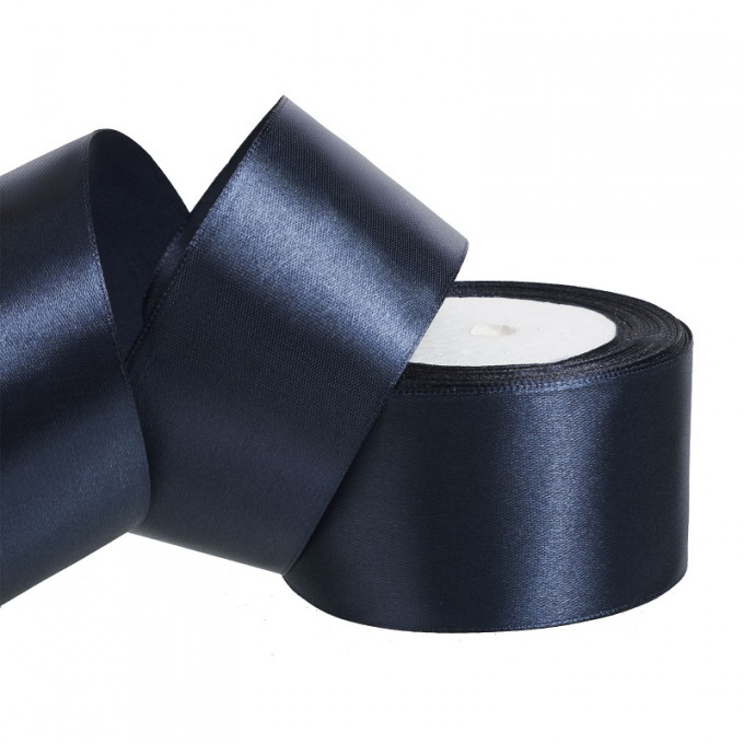 Лента атласная 50мм*25 Y Темно-синий