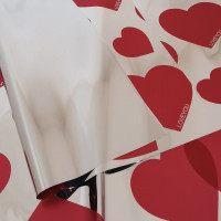 Пленка в листах металл Love is Love 58*58см КРАСНЫЙ