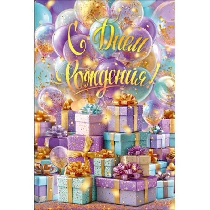 Открытка "С Днем Рождения!"