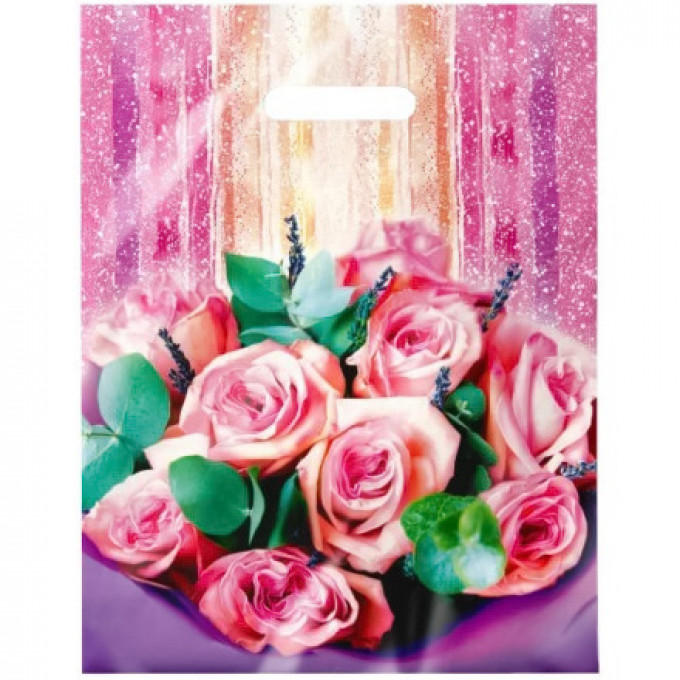 Пакет полиэтиленовый с вырубной ручкой 31*40 см  Милори ламинация