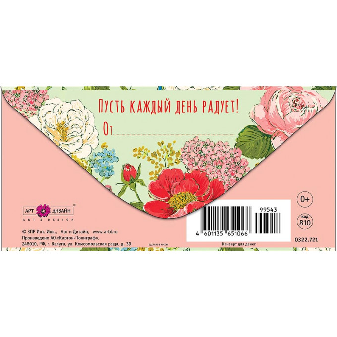 Конверт для денег С Днем Рождения