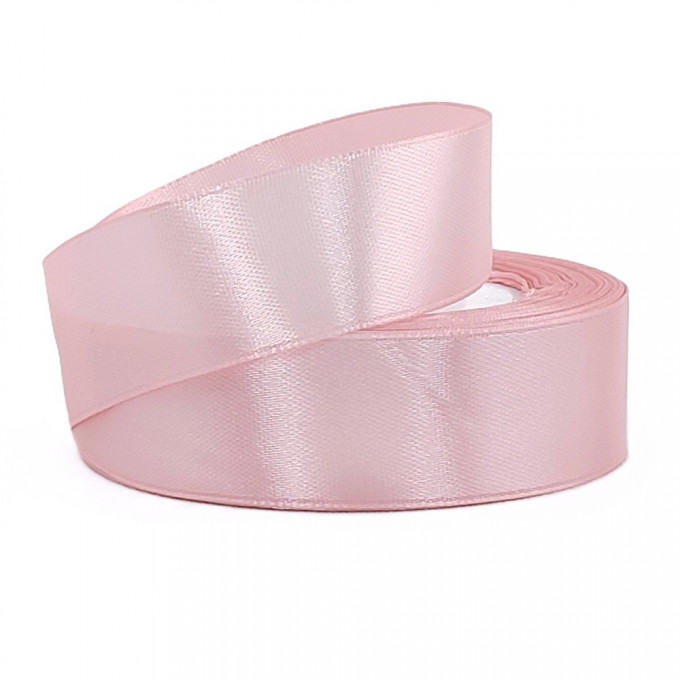 Лента атласная 25мм*25 Y Розовый жемчуг