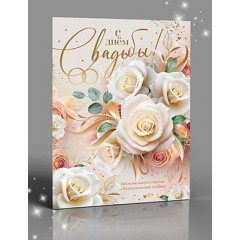 Открытка С Днем Свадьбы!