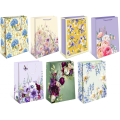 Пакет подарочный 33*42,5*10 см Женский Микс (7в*1)