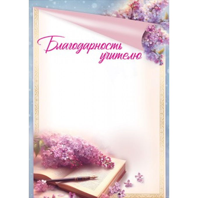 Благодарность учителю