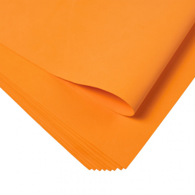 Фоамиран 60*70см 1,1мм цвет ОРАНЖЕВЫЙ