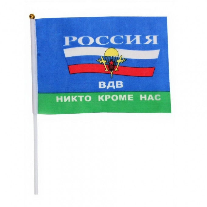 Флаг ВДВ 16*24 см с древком