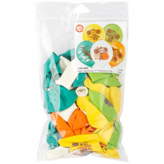 Воздушный шар латексный с рисунком 14" пастель шелкография Чебурашка 2цв 36 см