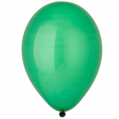 Воздушный шар латексный без рисунка 12"/18 Кристалл Зеленый/Green