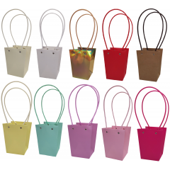 ПЛАЙМ пакет для цветов и подарков 13*9,5*15,5см АССОРТИ (10в*1)