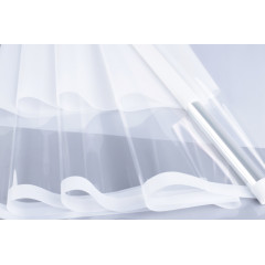 Пленка цветная 60см прозрачное окно БЕЛЫЙ