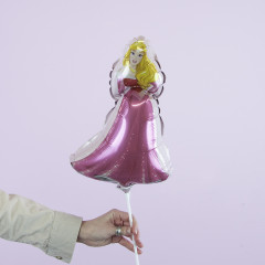 Воздушный шар фольгированный Мини-фигура 17\'"/43 см Аврора Спящая красавица в упак.