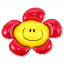 Воздушный шар фольгированный 14" Мини-фигура Солнечная улыбка Красный 38 см