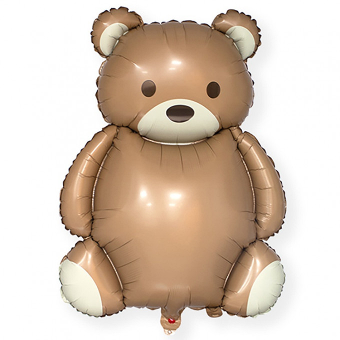 Воздушный шар фольгированный 36"/91 см Фигура Мишка милый