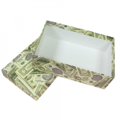 Коробка подарочная Прямоугольник 24*15,5*9,5 см ДЕНЬГИ