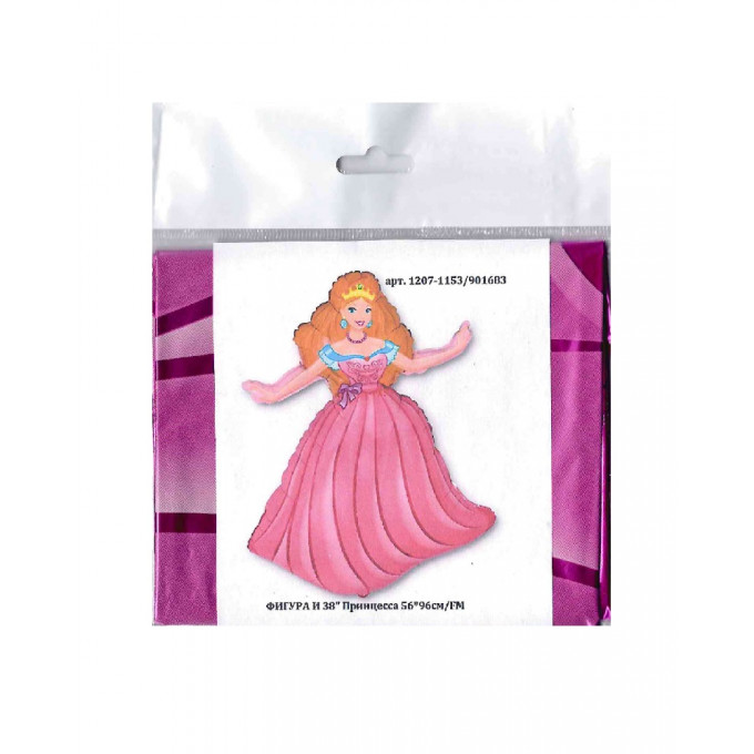 Воздушный шар фольгированный 38"/96 см Фигура Принцесса