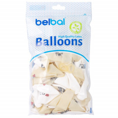 Воздушный шар латексный с рисунком 14" пастель Люблю Тебя 2цв