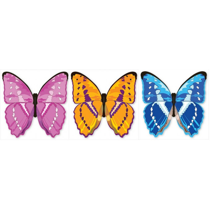 21 01 26 Украшение на скотче "Бабочка" (3в*5)   0370531