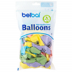 Воздушный шар латексный с рисунком 14" пастель Козаяц - Все круто!