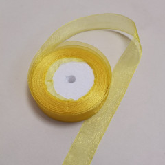 Лента органза 25мм*25ярд ЗОЛОТОЙ