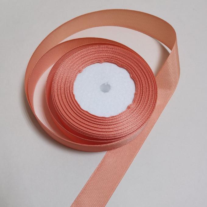 Лента репсовая 25мм*25 Y ПЕРСИКОВЫЙ