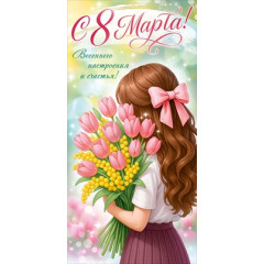 Конверт для денег "С 8 Марта!"
