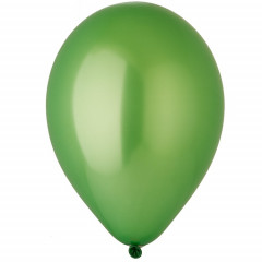 Воздушный шар латексный без рисунка 10"/37 Металлик Зеленый/Green