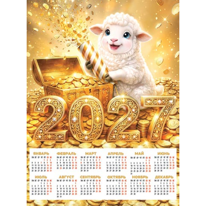 Календарь листовой на 2027 Символ года