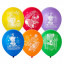 Воздушный шар латексный с рисунком 10" пастель С ДР Зверюшки