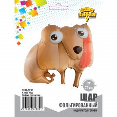 Воздушный шар фольгированный 29" Фигура Собака глазастая 74 см
