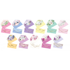 Конверт для денег С 8 Марта! ФОЛЬГА, ЛАК SOFT-TOUCH Микс (11в*2)