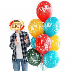 Воздушный шар латексный с рисунком 14" пастель шелкография Буратино в компании