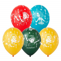 Воздушный шар латексный с рисунком 14" пастель шелкография Буратино в компании