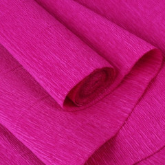 Бумага гофрированная простая 140гр 972 малиновая 0,5*2,5м