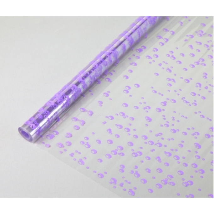 Пленка цветная 70см/200гр Пузыри сиреневый