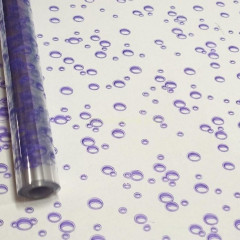 Пленка цветная 70см/200гр Пузыри сиреневый