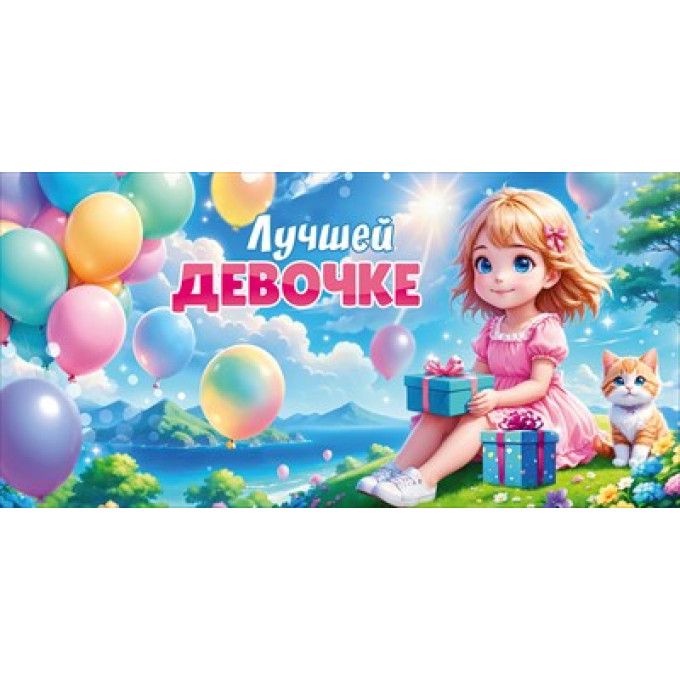 Конверт для денег "Лучшей девочке"