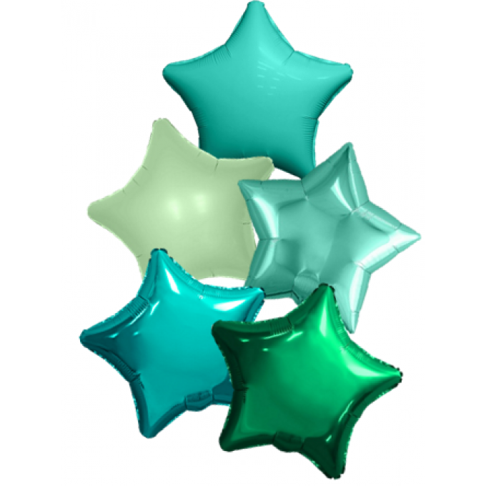 Набор фольгированных шаров Звезды AGURA (5в*1)
