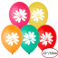 Воздушный шар латексный с рисунком 12" пастель Ромашки 50 шт