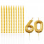 Набор свечей "60 лет" Золото (2 цифры+свечи)