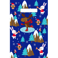 Пакет с вырубной ручкой 20х30 см Лесные звери