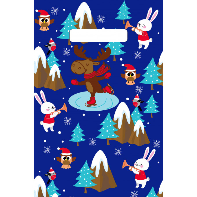 Пакет с вырубной ручкой 20х30 см Лесные звери