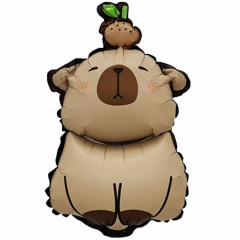 Воздушный шар фольгированный 17" МИНИ ФИГУРА Капибара 43 см