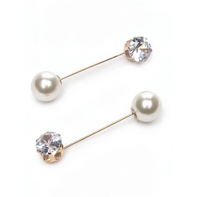 Брошь-игла 5 см, золото