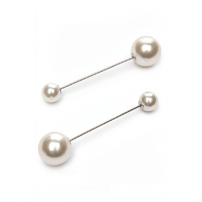 Брошь-игла 6 см, серебро