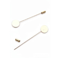 Брошь-игла 7,5 см, золото
